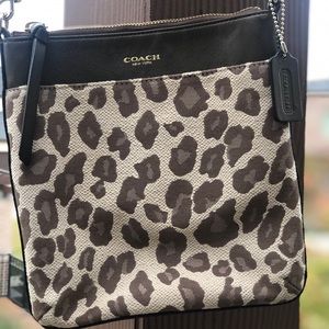 Coach leopard print crossbody